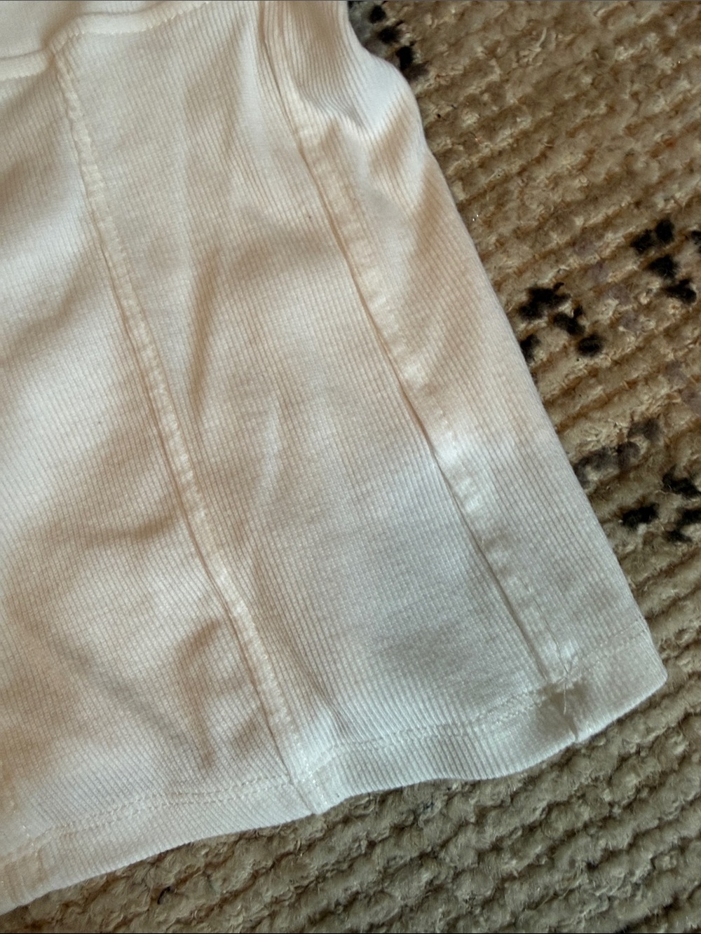 Universal Thread White Ribbed Bust-Seam Cami - Picture 6 of 12